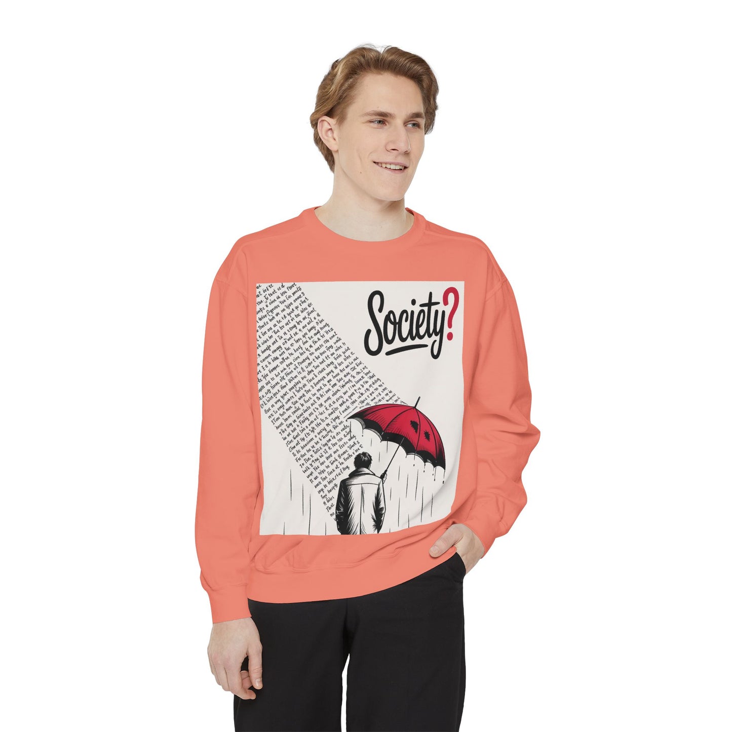 Thought-Provoking Unisex Sweatshirt - Society? Design, Cozy Gift, Casual Wear, Inspirational Apparel, Perfect for All Seasons