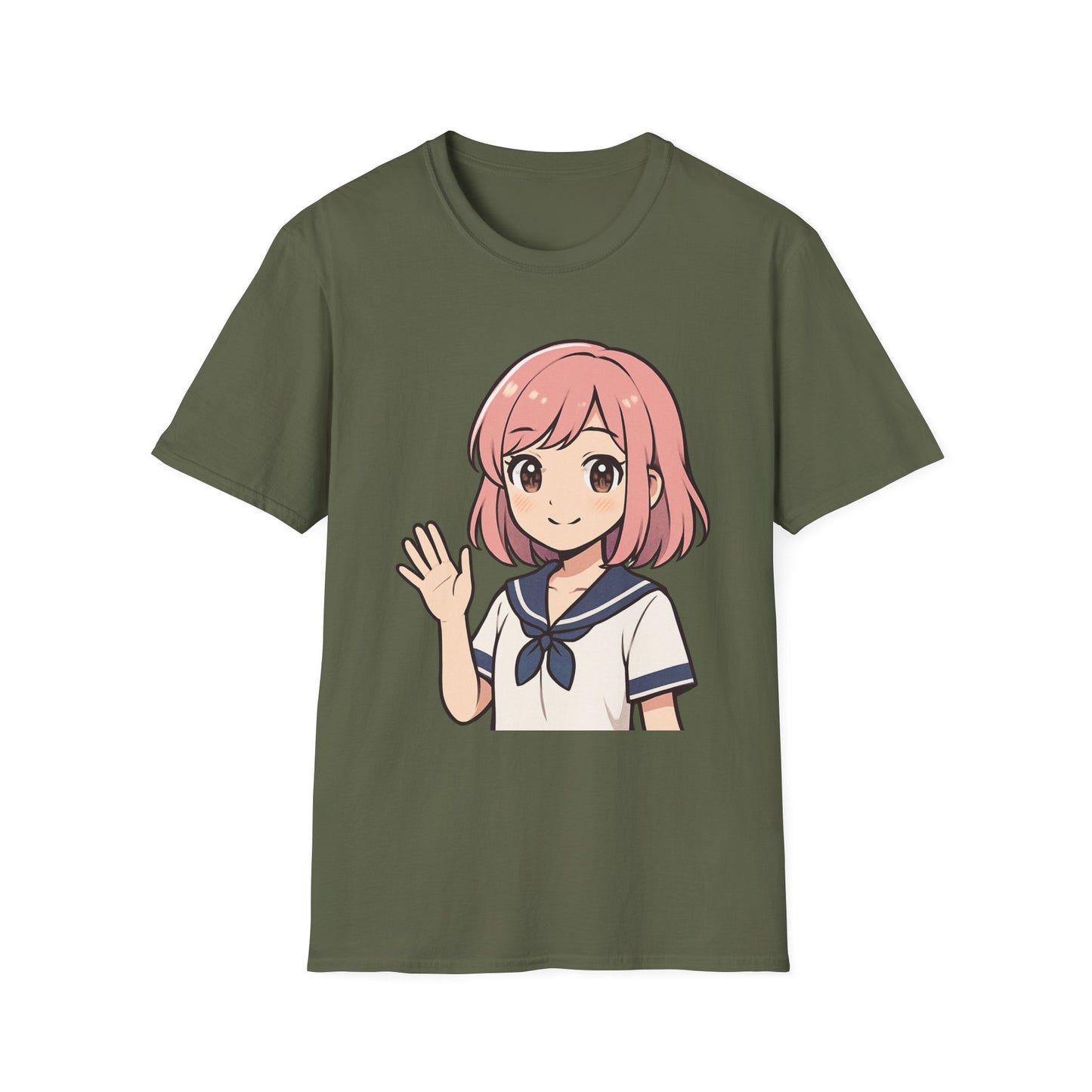 Cute Girl Unisex T-Shirt - Softstyle T-Shirt Design