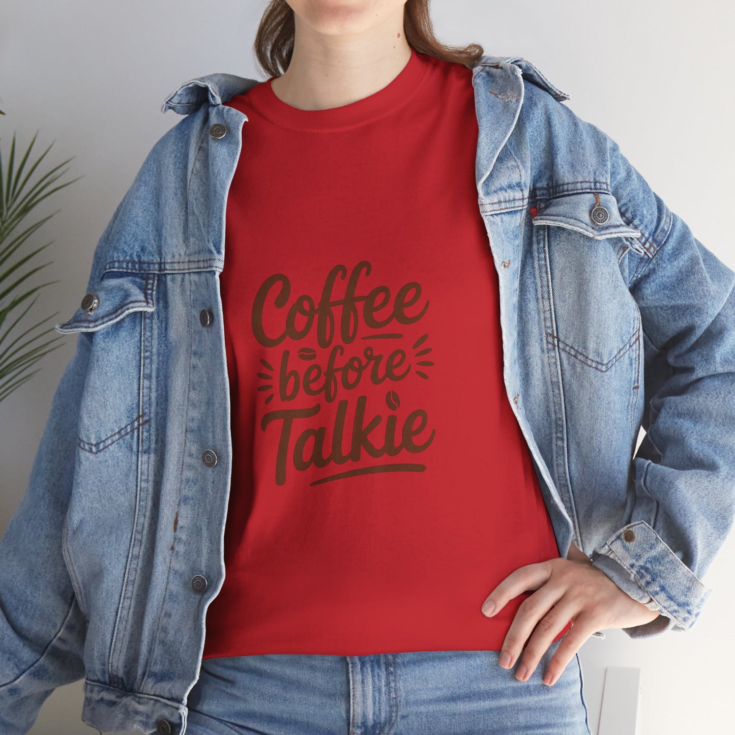 Coffee Before Talkie Unisex Heavy Cotton Tee