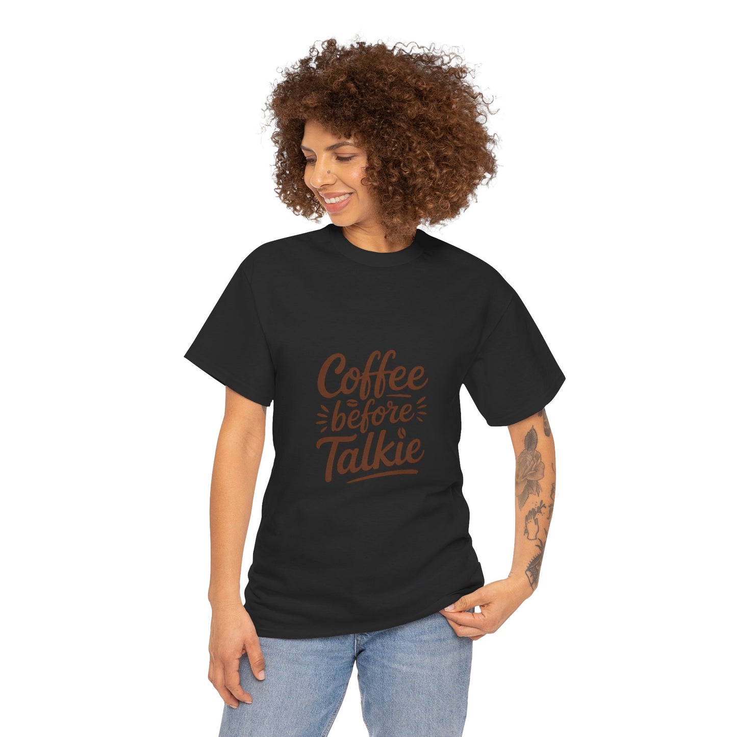 Coffee Before Talkie Unisex Heavy Cotton Tee