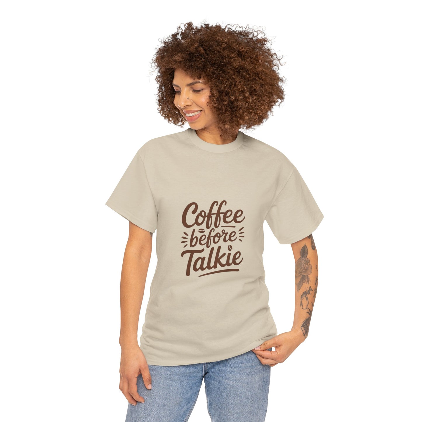 Coffee Before Talkie Unisex Heavy Cotton Tee