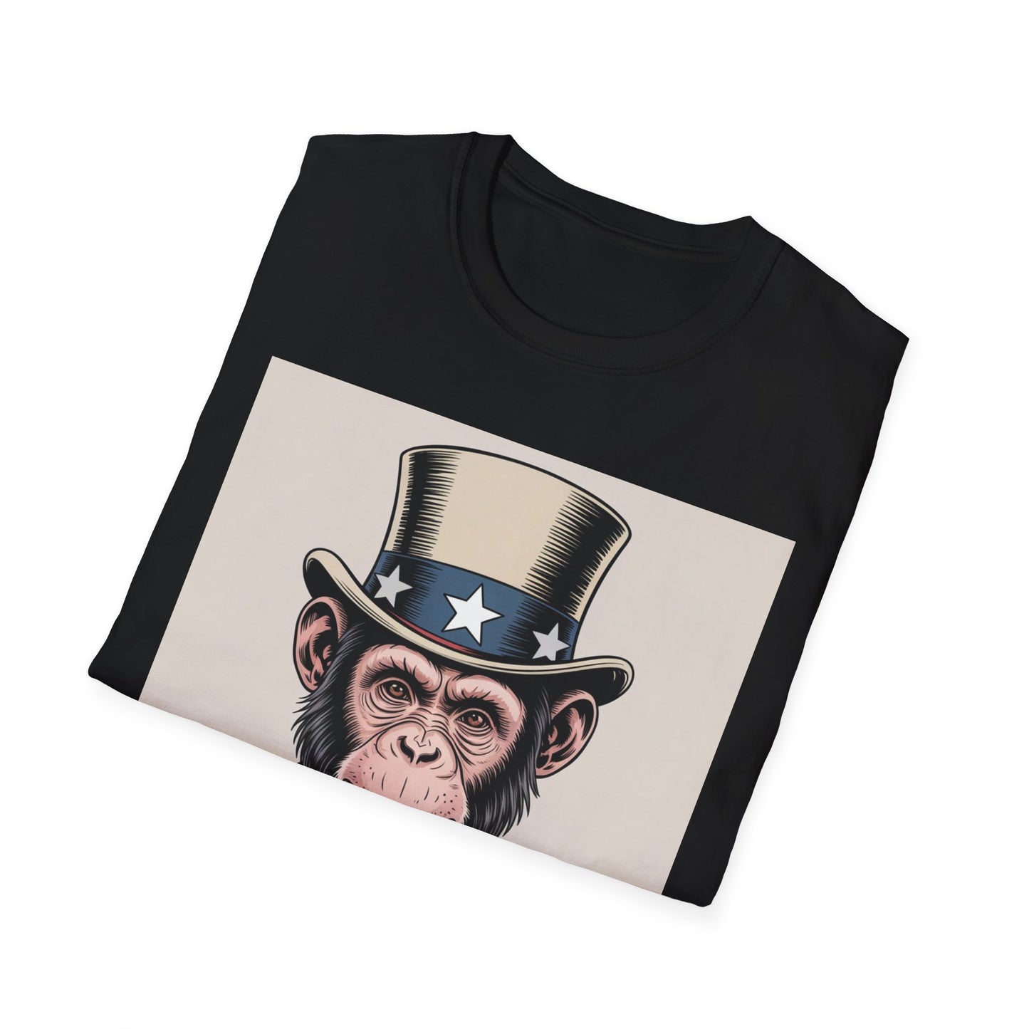 Monkey T-Shirt Design - Unisex Softstyle T-Shirt