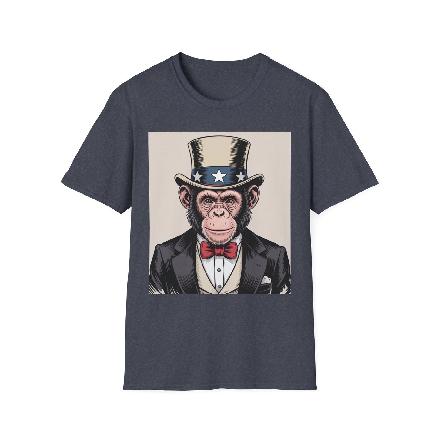 Monkey T-Shirt Design - Unisex Softstyle T-Shirt