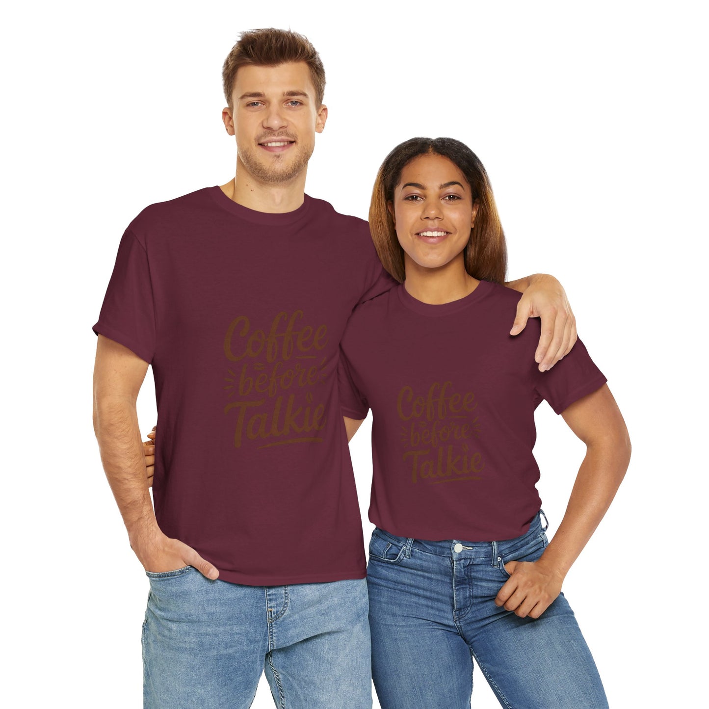 Coffee Before Talkie Unisex Heavy Cotton Tee