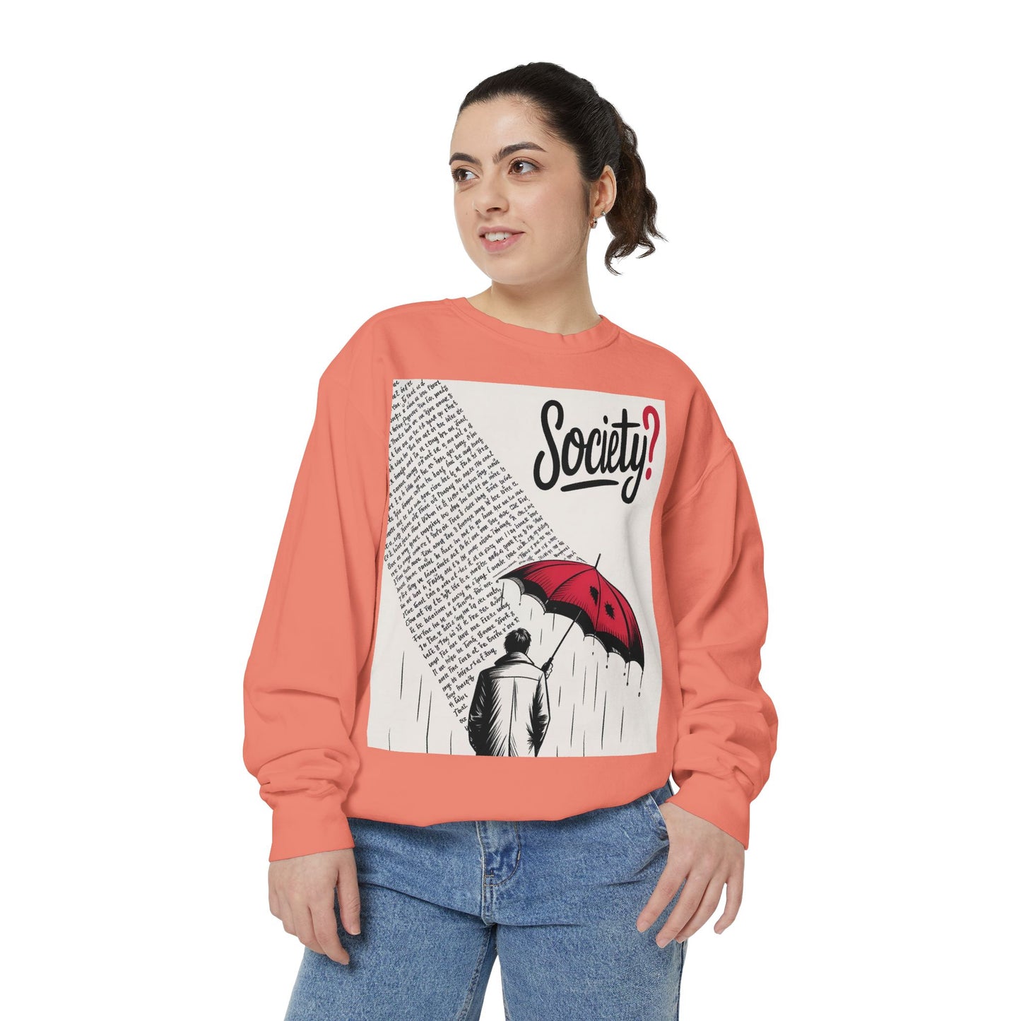 Thought-Provoking Unisex Sweatshirt - Society? Design, Cozy Gift, Casual Wear, Inspirational Apparel, Perfect for All Seasons