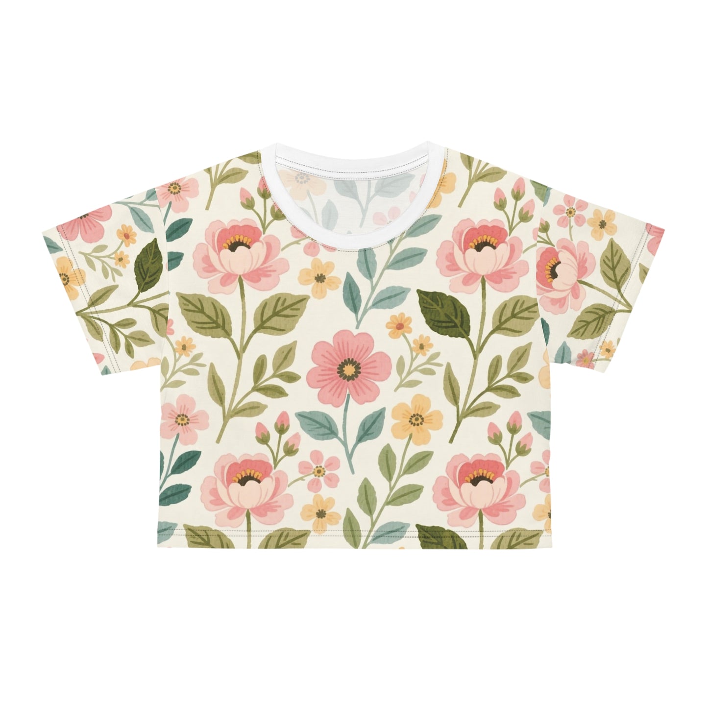 Pattern Design Crop Tee for Women