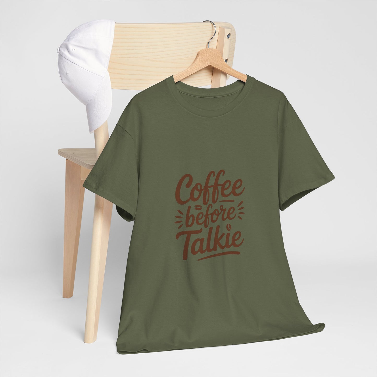 Coffee Before Talkie Unisex Heavy Cotton Tee