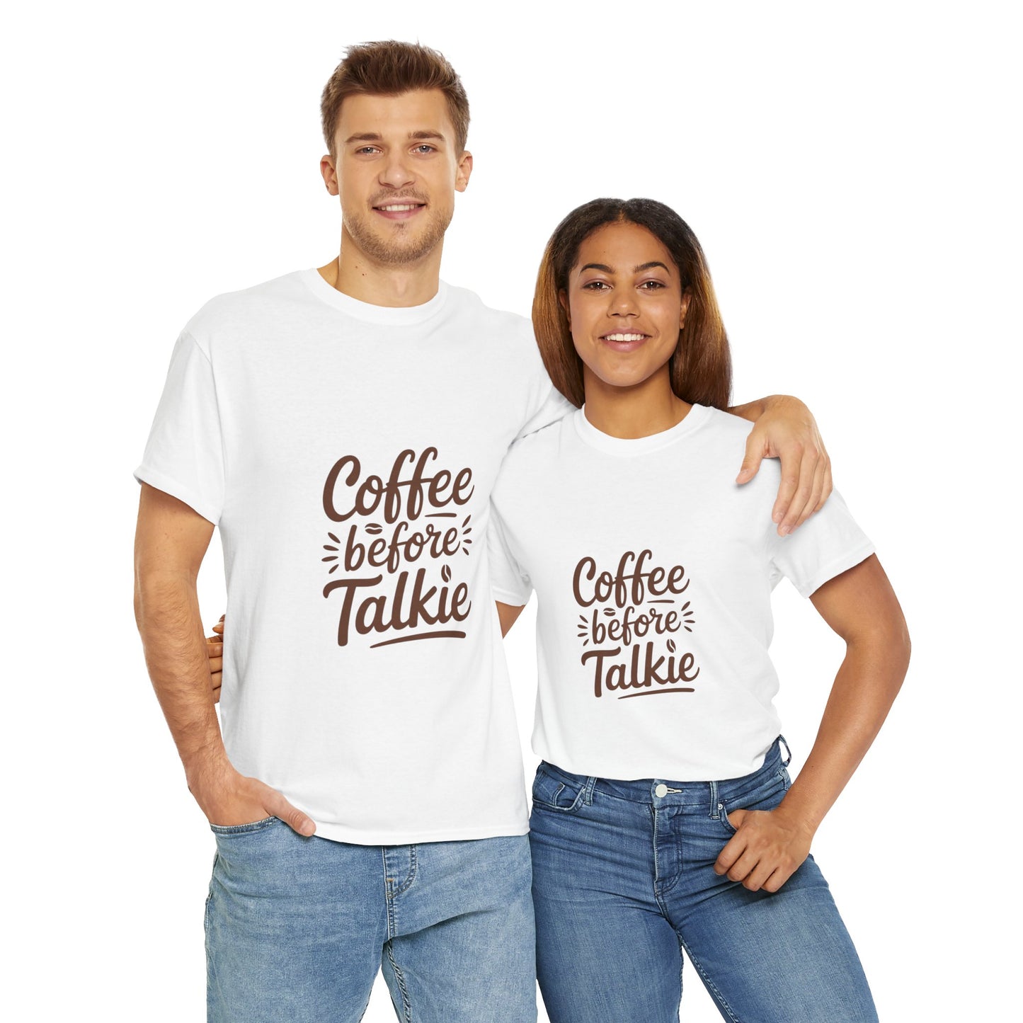 Coffee Before Talkie Unisex Heavy Cotton Tee