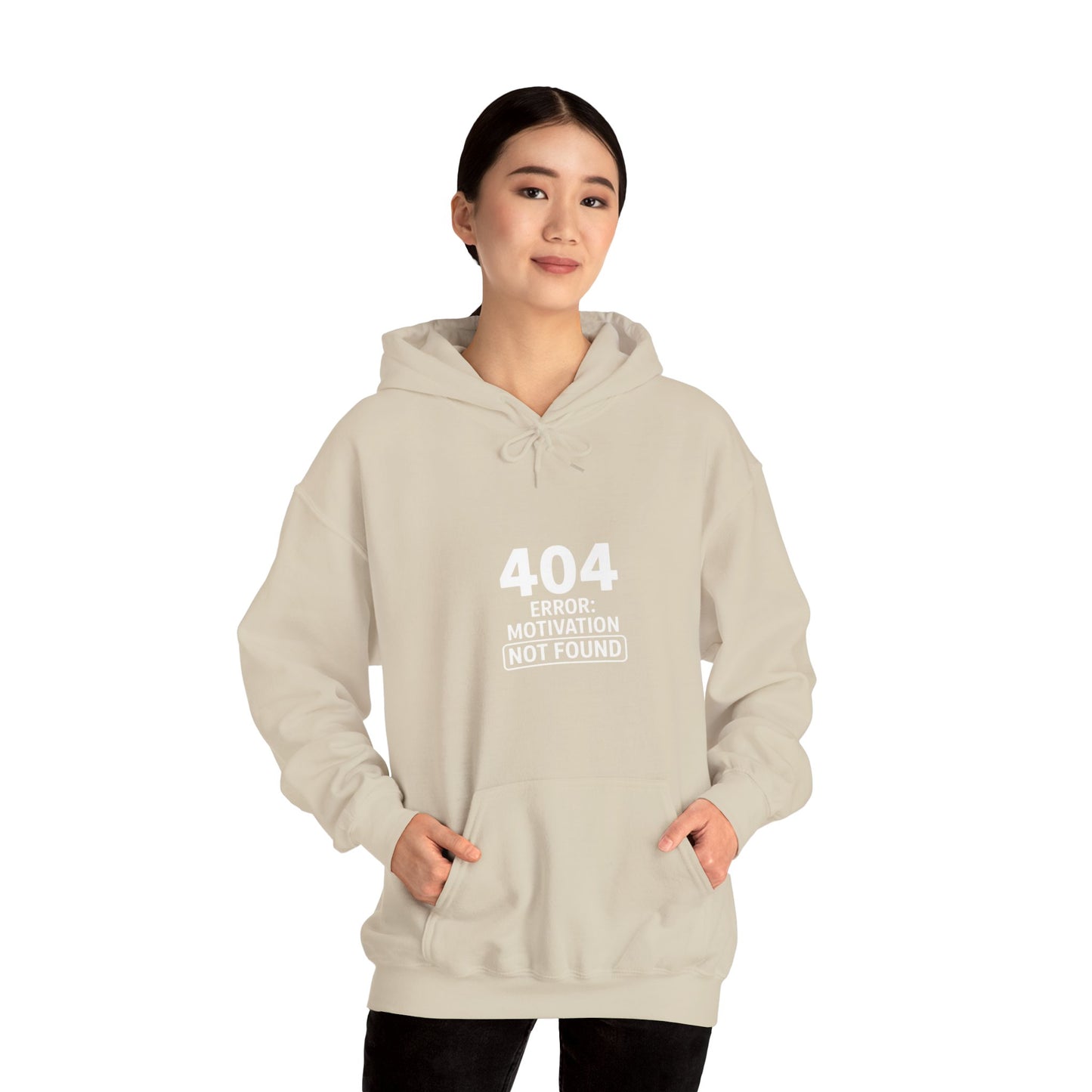404 Motivation Not Found Hoodie