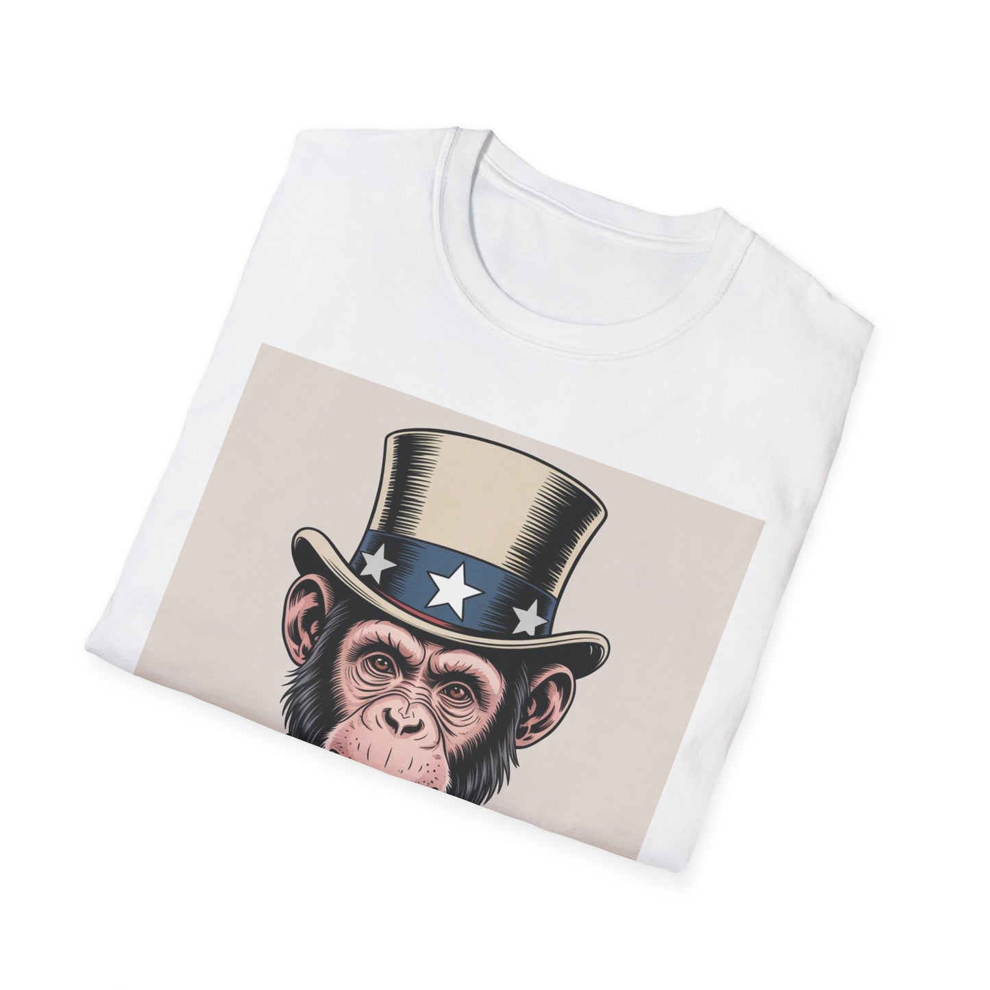Monkey T-Shirt Design - Unisex Softstyle T-Shirt