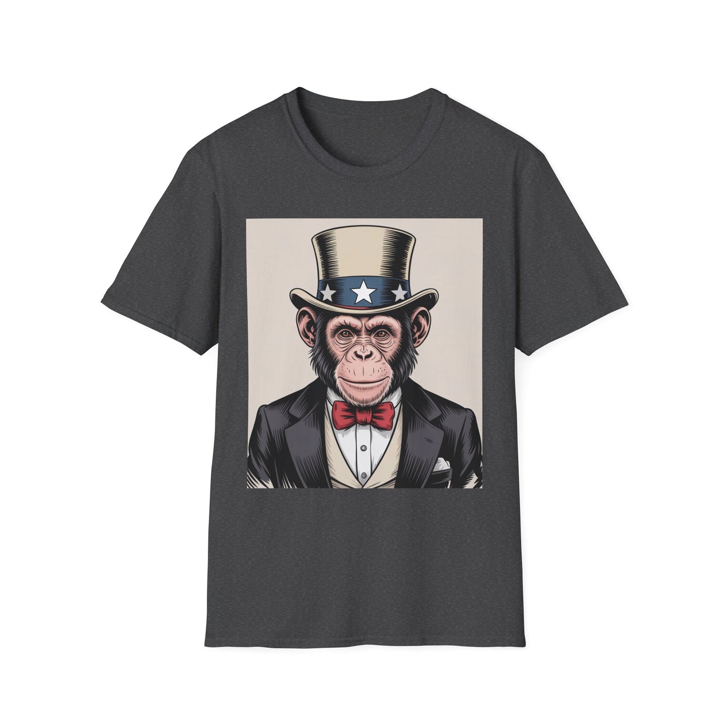 Monkey T-Shirt Design - Unisex Softstyle T-Shirt