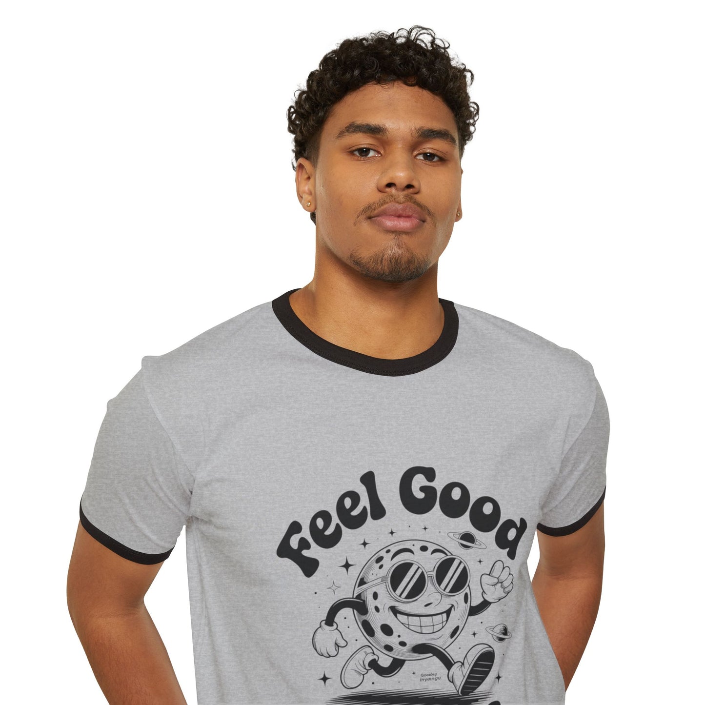 Feel Good Ringer T-Shirt Design
