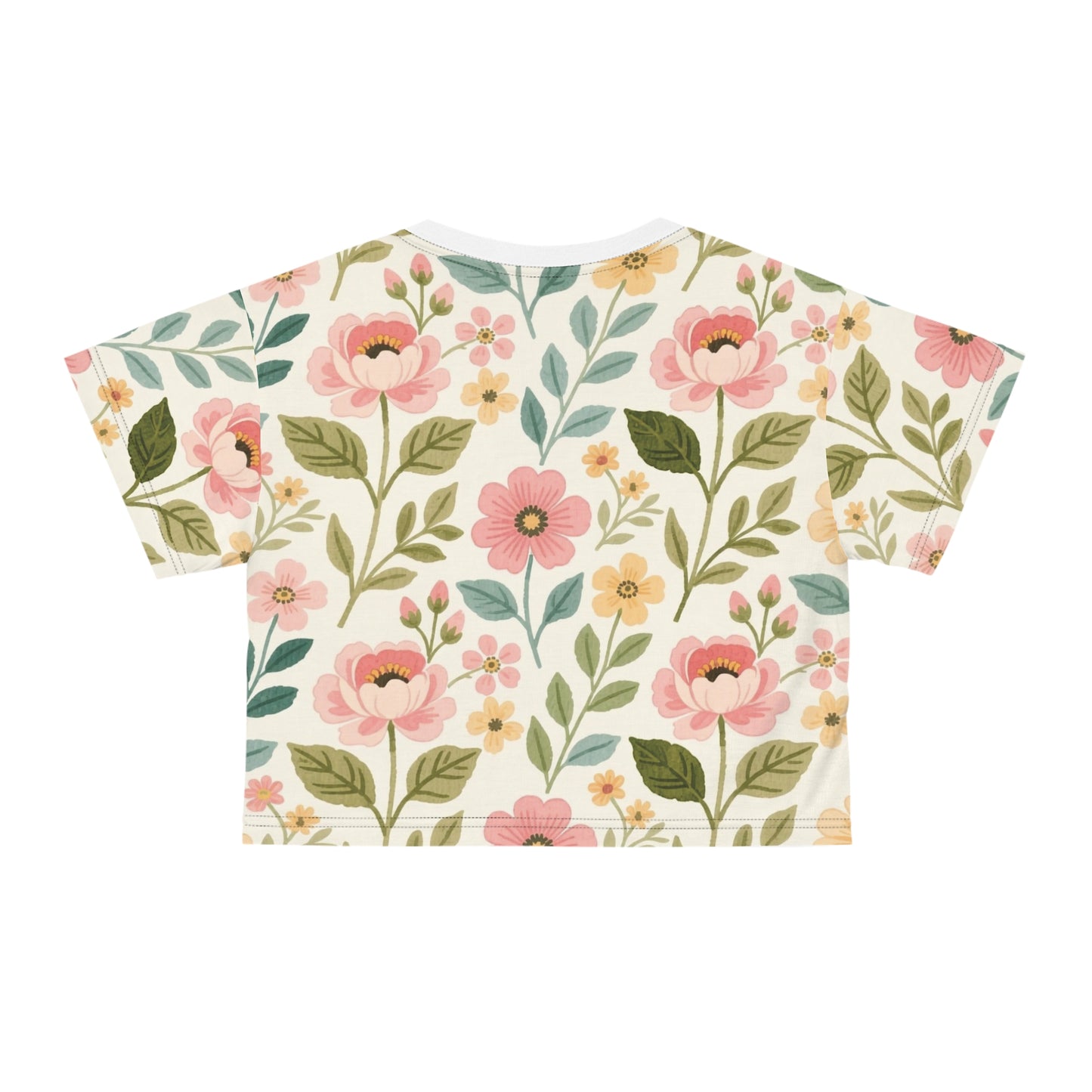 Pattern Design Crop Tee for Women