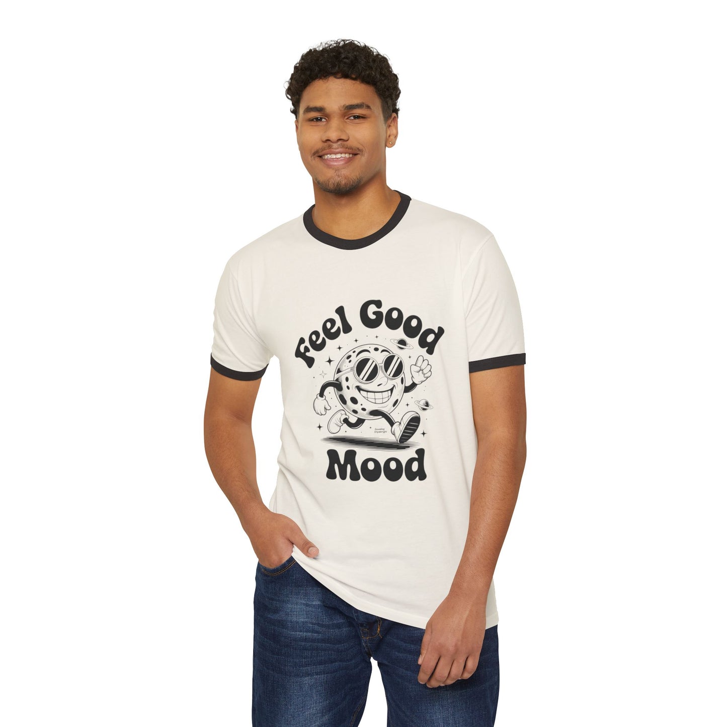 Feel Good Ringer T-Shirt Design