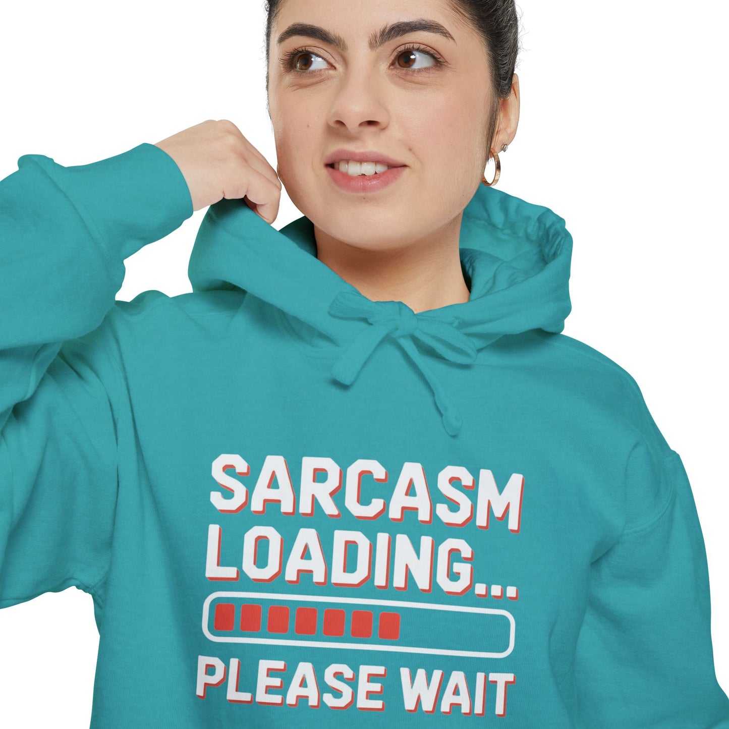 Humorous Unisex Hoodie - "Sarcasm Loading... Please Wait"