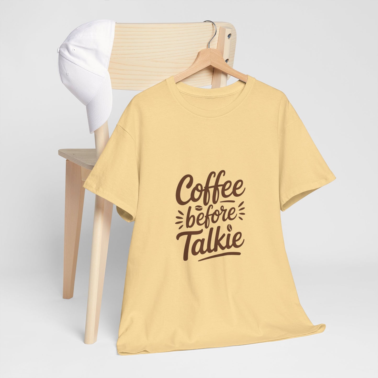 Coffee Before Talkie Unisex Heavy Cotton Tee