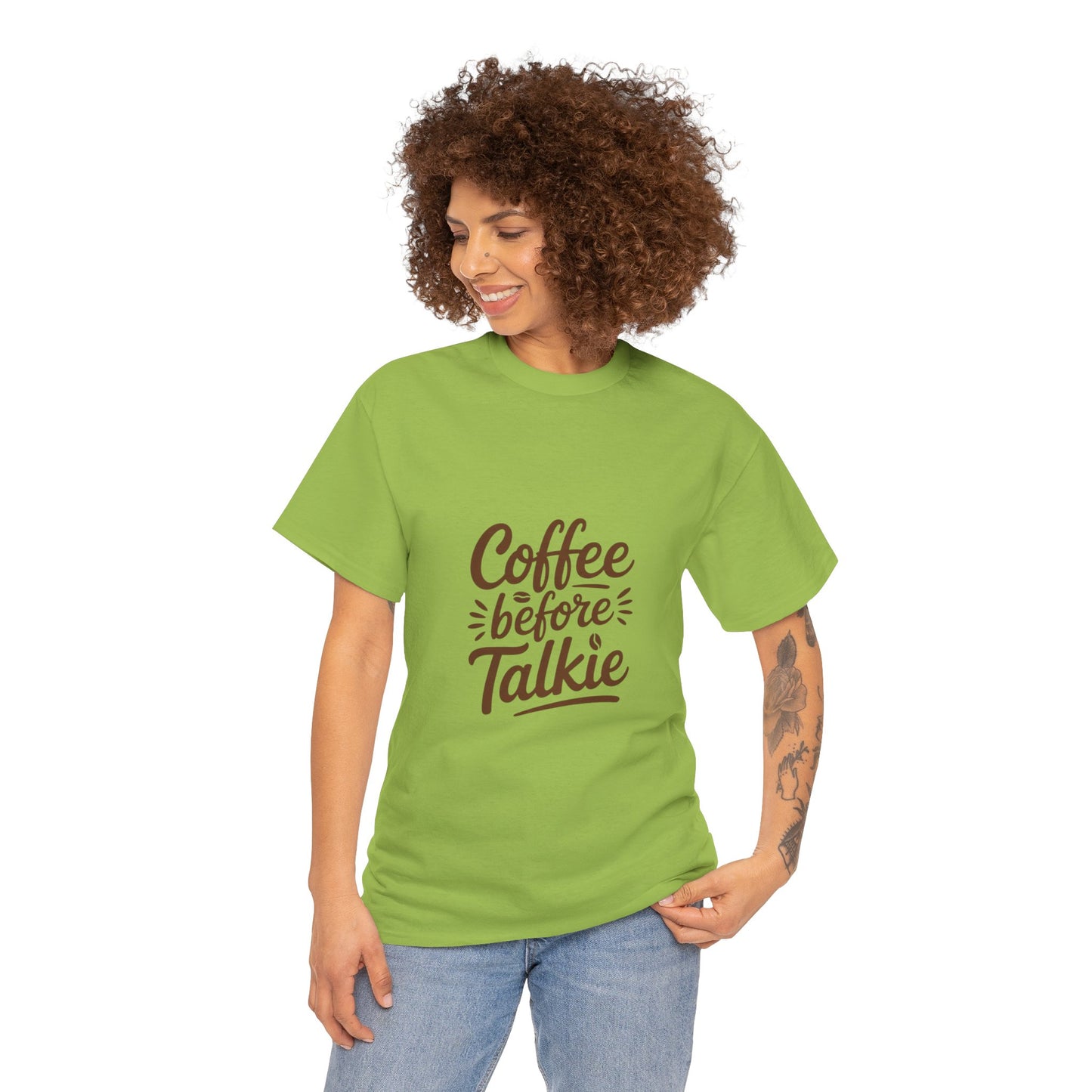 Coffee Before Talkie Unisex Heavy Cotton Tee