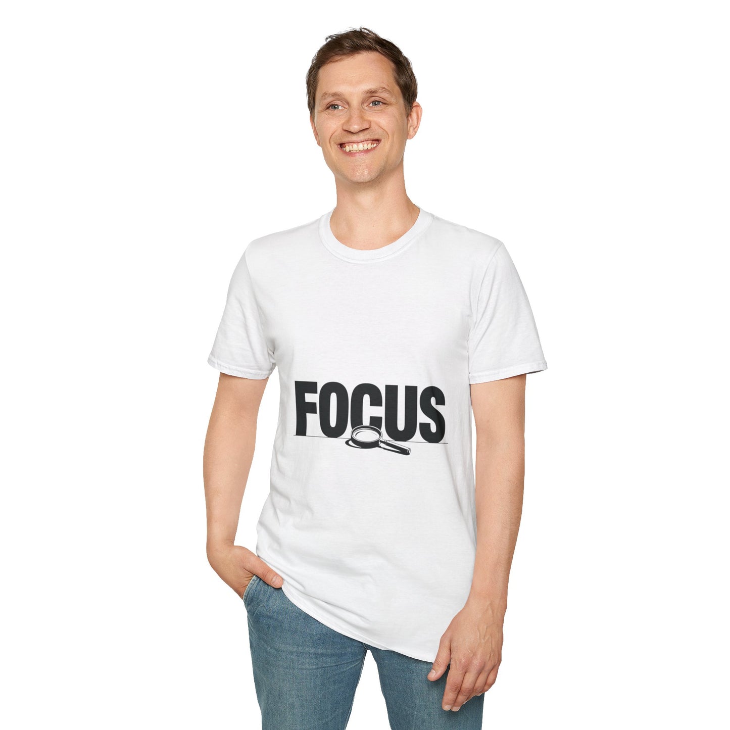 Focus Letter Unisex T-Shirt Design