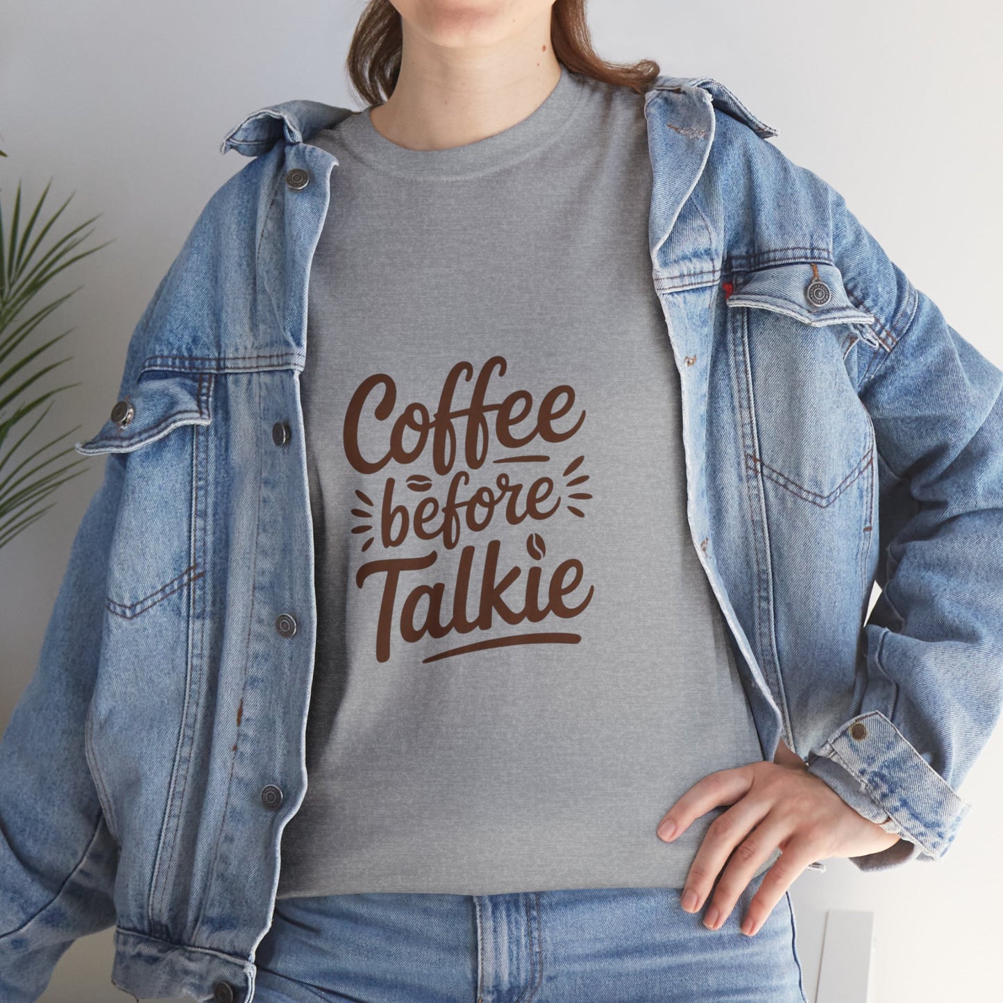 Coffee Before Talkie Unisex Heavy Cotton Tee