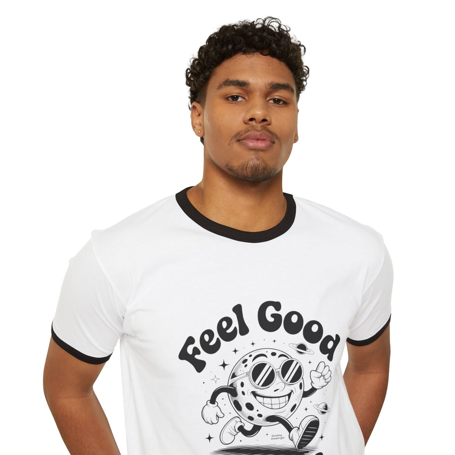 Feel Good Ringer T-Shirt Design