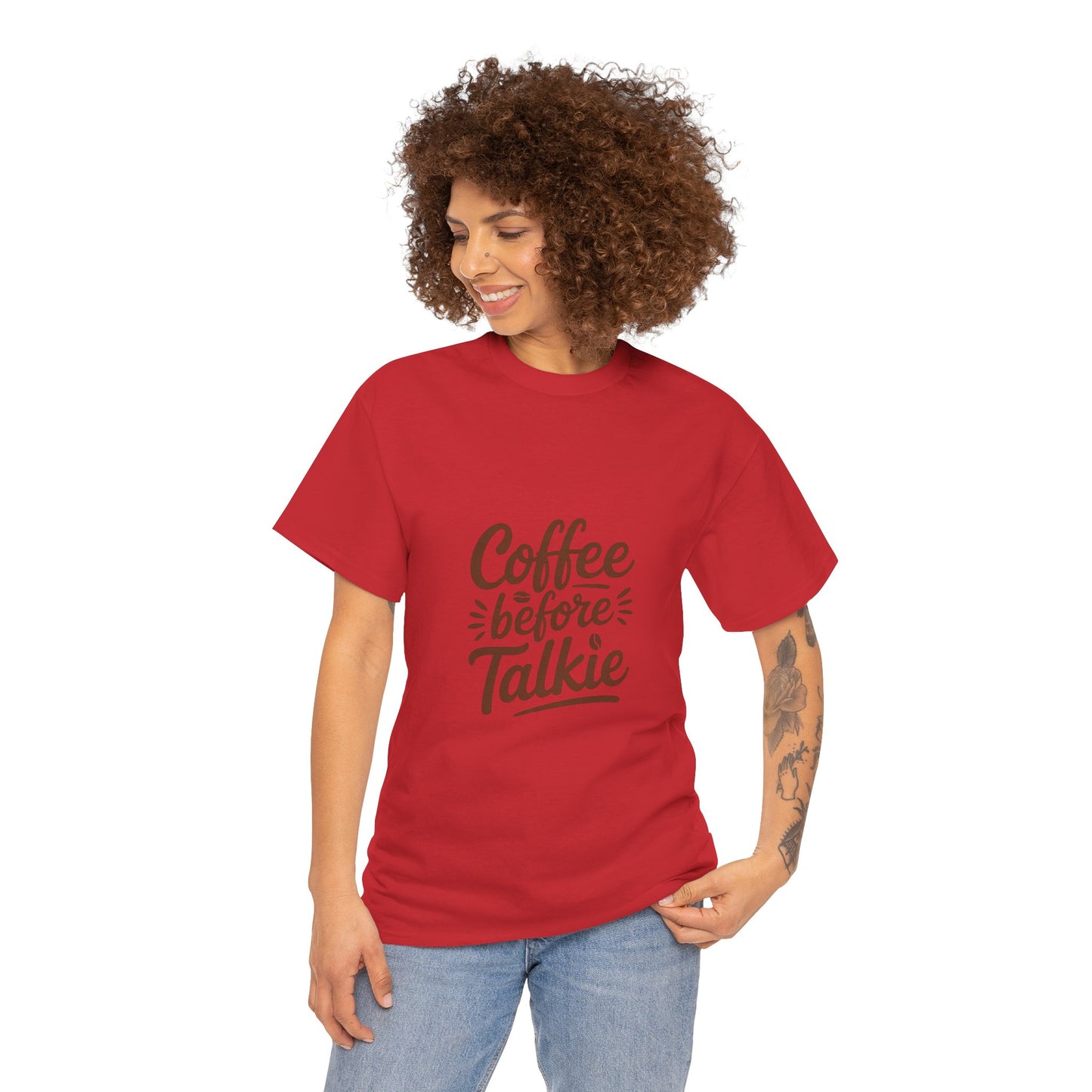 Coffee Before Talkie Unisex Heavy Cotton Tee