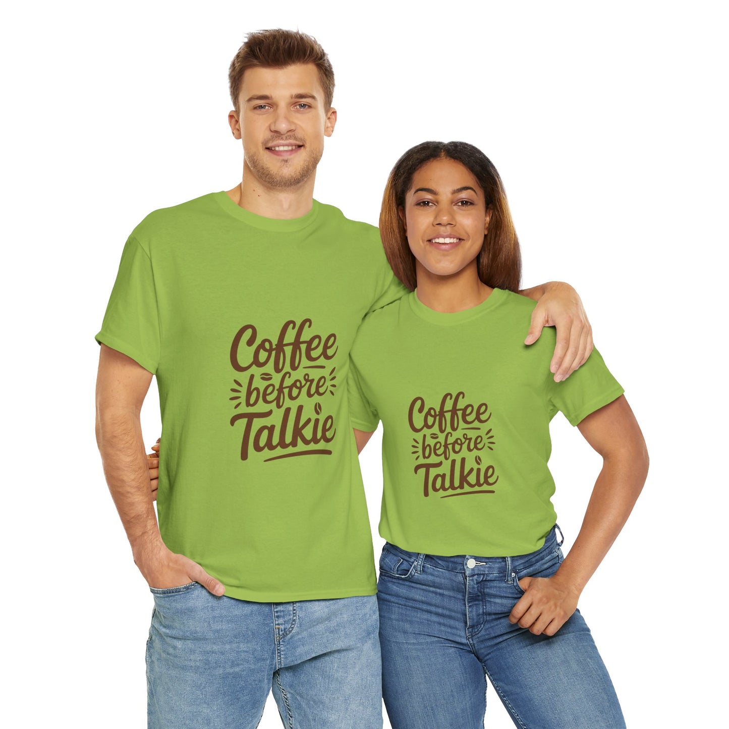Coffee Before Talkie Unisex Heavy Cotton Tee