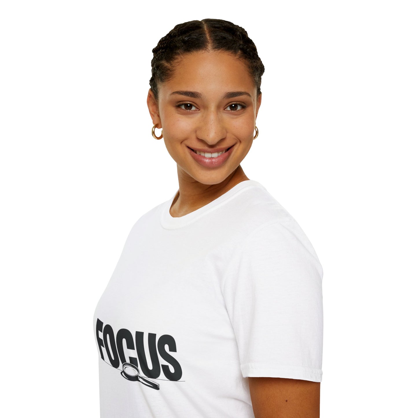 Focus Letter Unisex T-Shirt Design