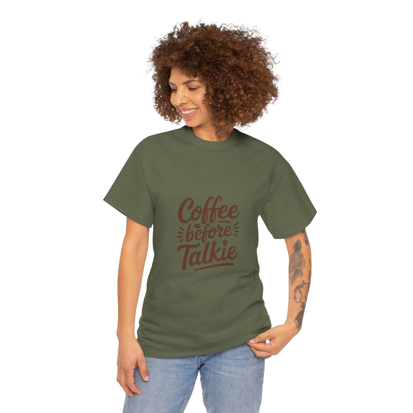 Coffee Before Talkie Unisex Heavy Cotton Tee