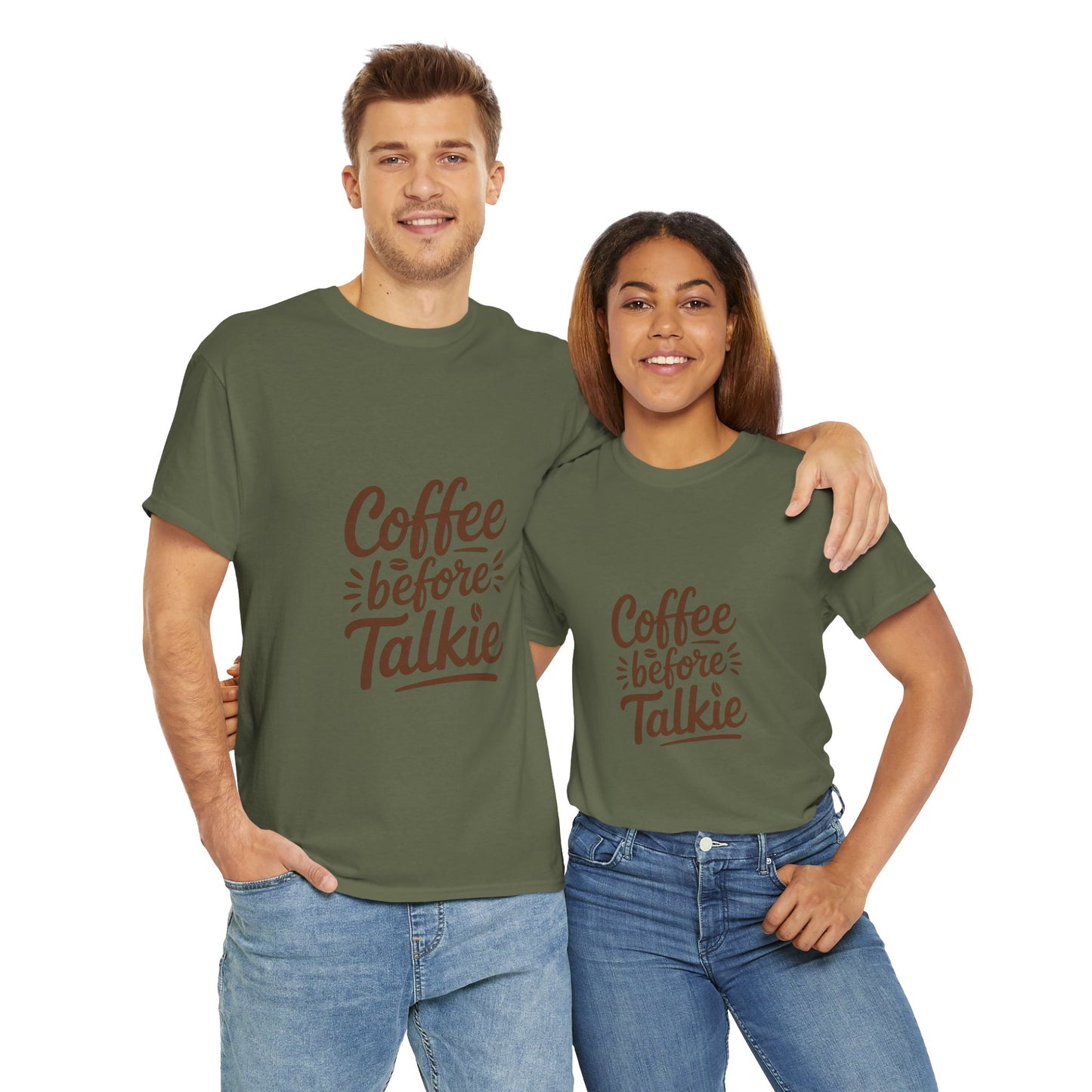 Coffee Before Talkie Unisex Heavy Cotton Tee