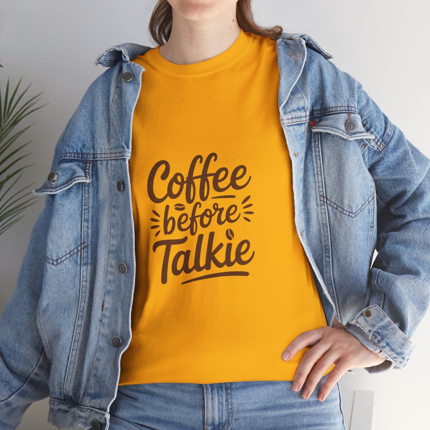 Coffee Before Talkie Unisex Heavy Cotton Tee