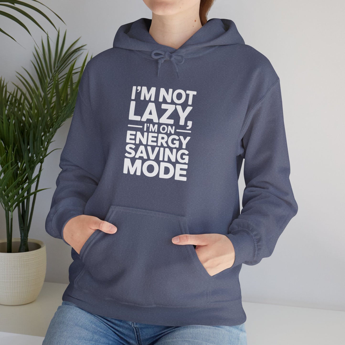 Energy Saving Mode Hoodie - Unisex Heavy Blend Sweatshirt