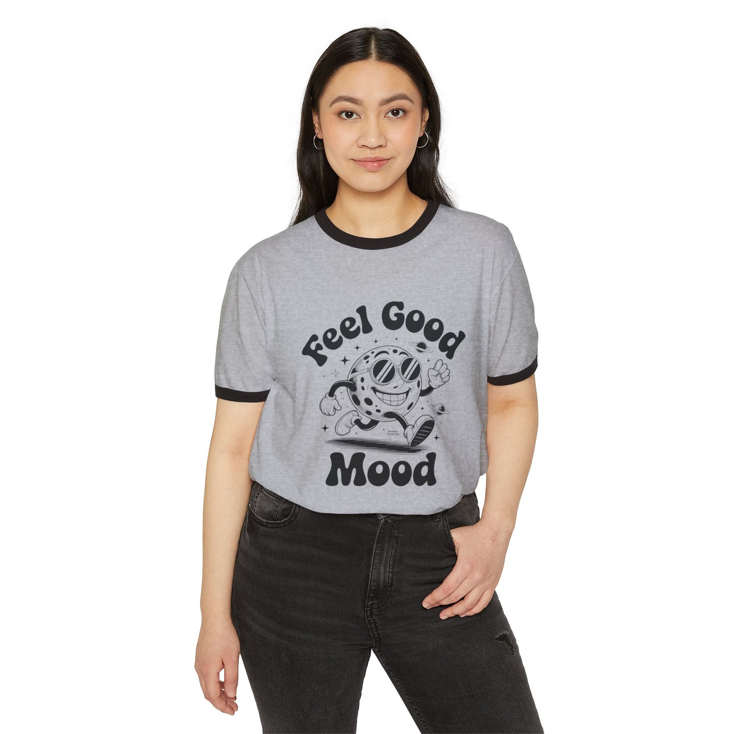 Feel Good Ringer T-Shirt Design