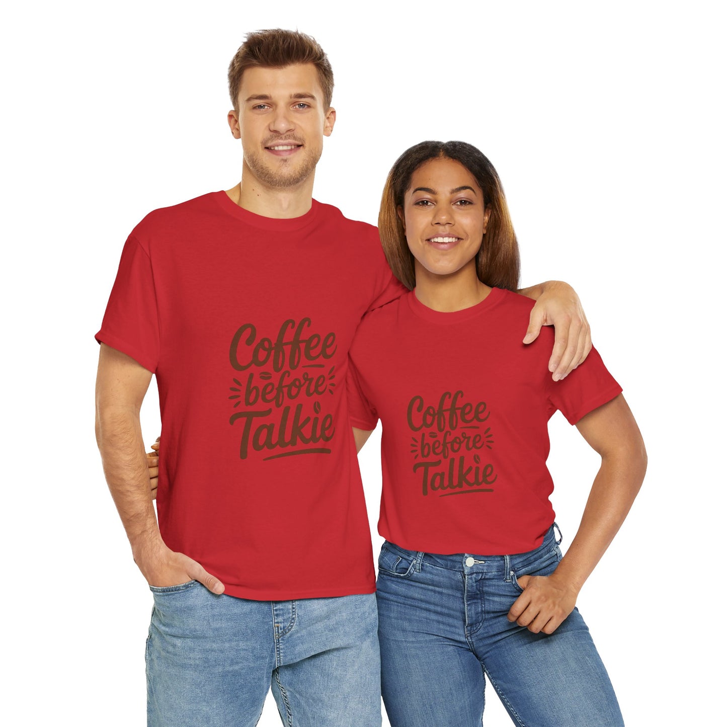 Coffee Before Talkie Unisex Heavy Cotton Tee