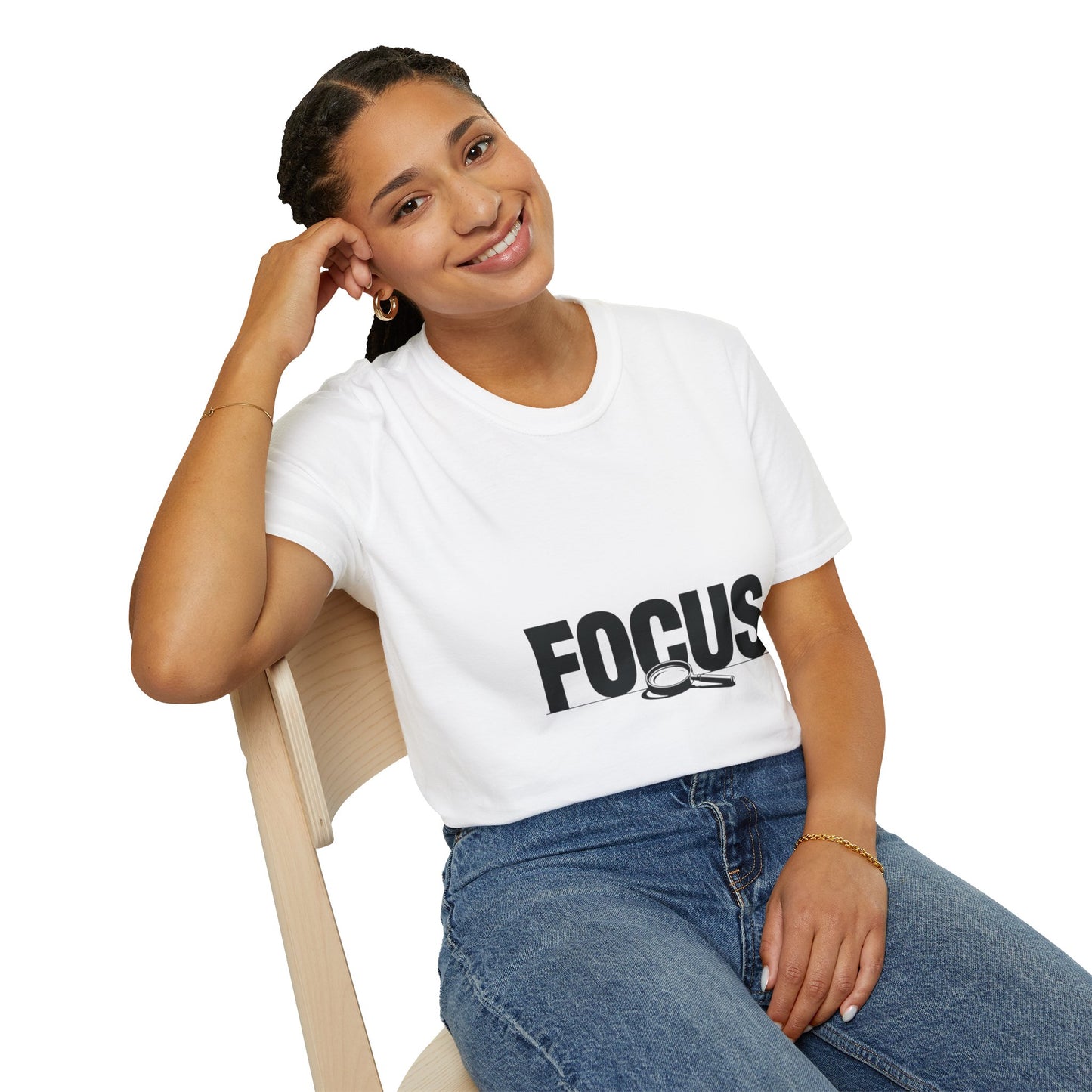 Focus Letter Unisex T-Shirt Design