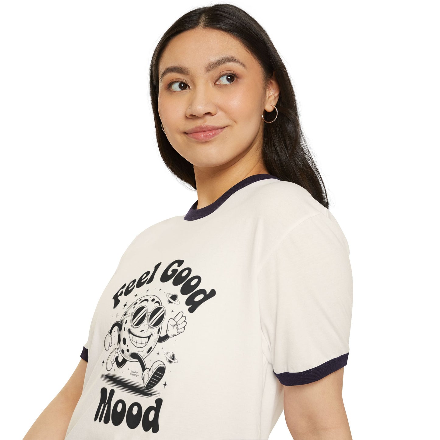 Feel Good Ringer T-Shirt Design
