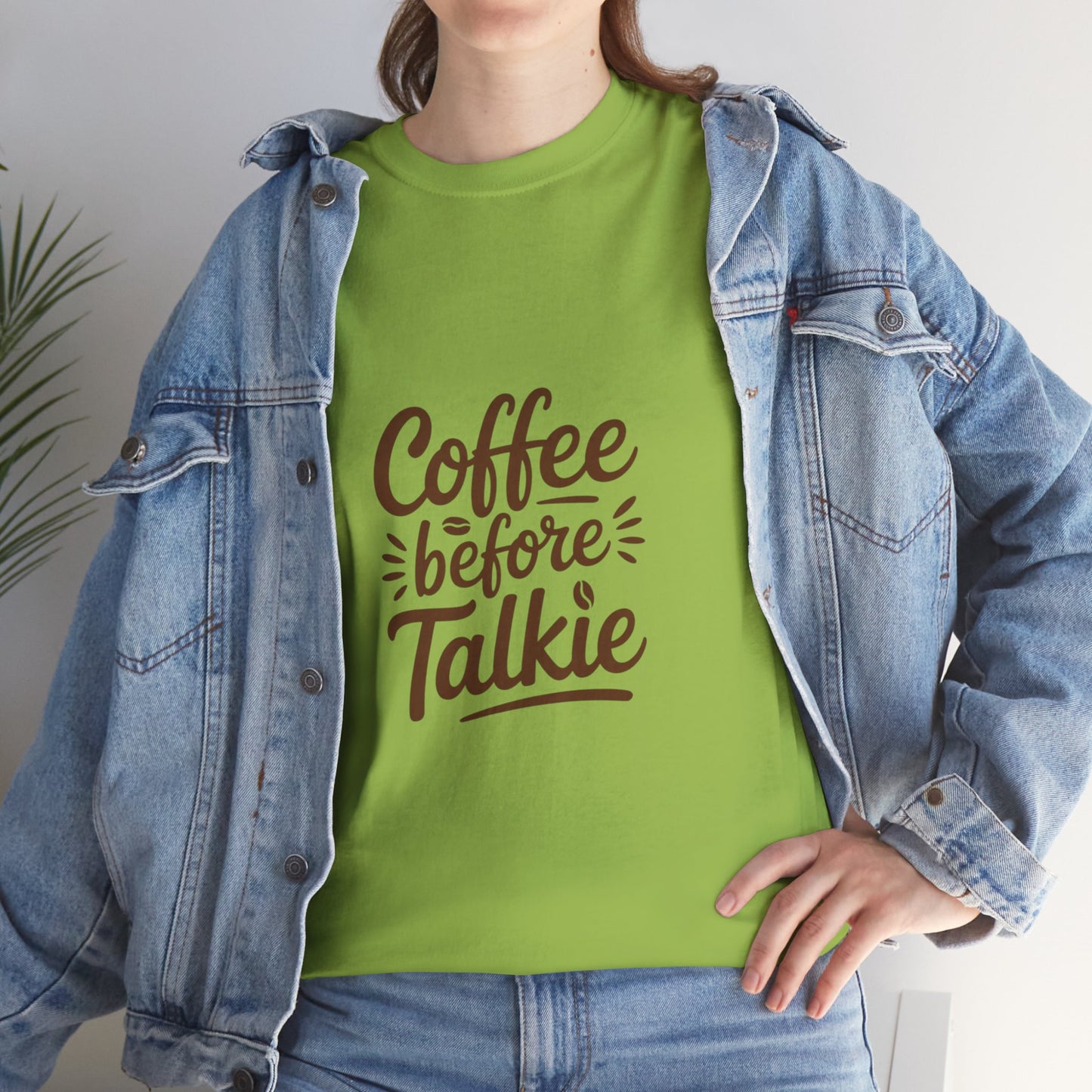 Coffee Before Talkie Unisex Heavy Cotton Tee