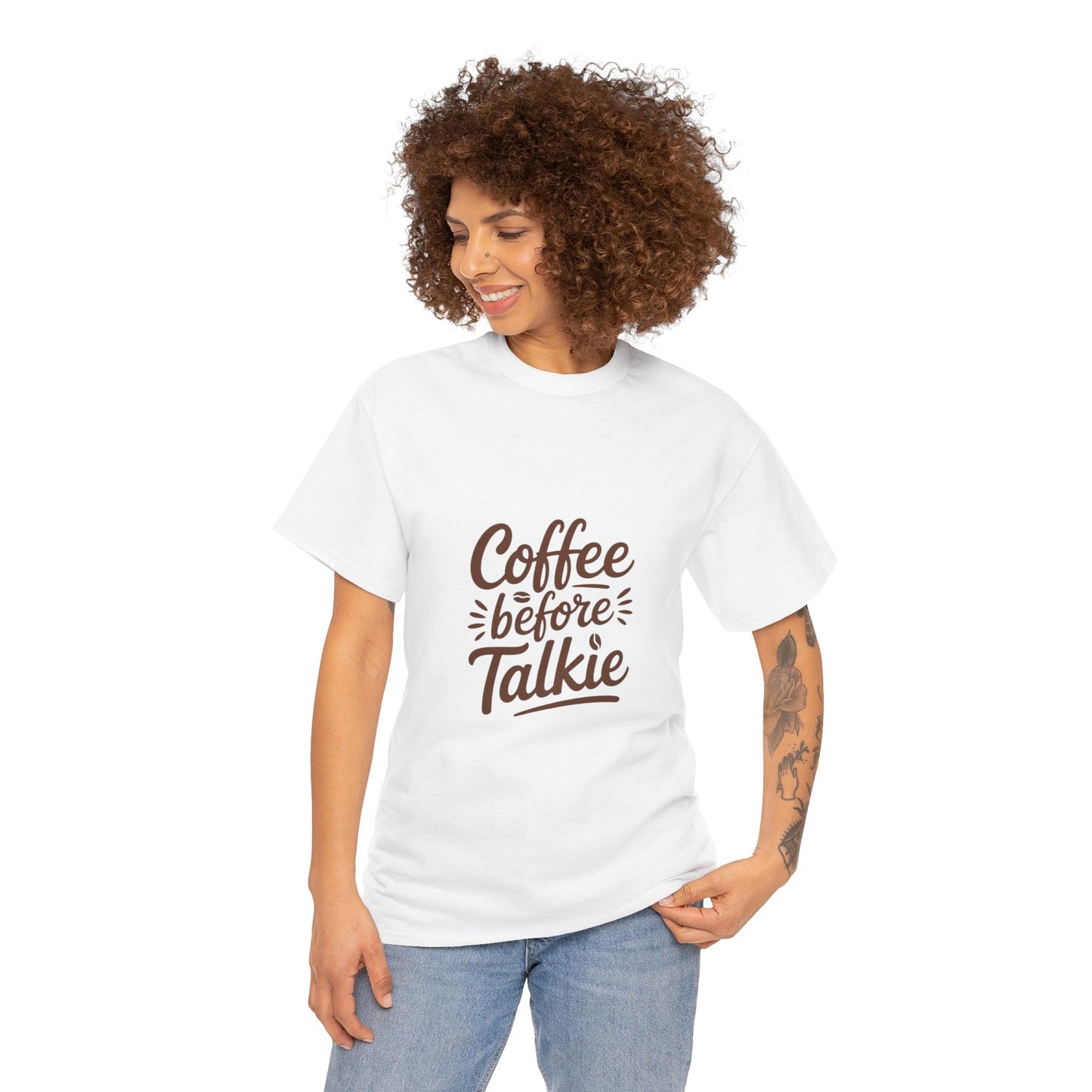 Coffee Before Talkie Unisex Heavy Cotton Tee