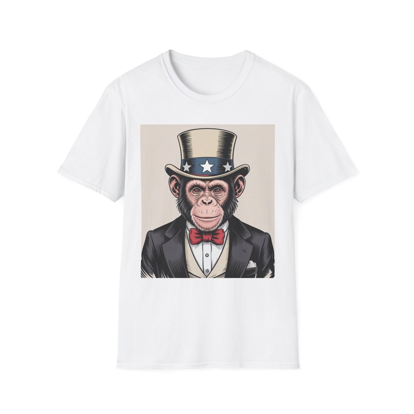 Monkey T-Shirt Design - Unisex Softstyle T-Shirt