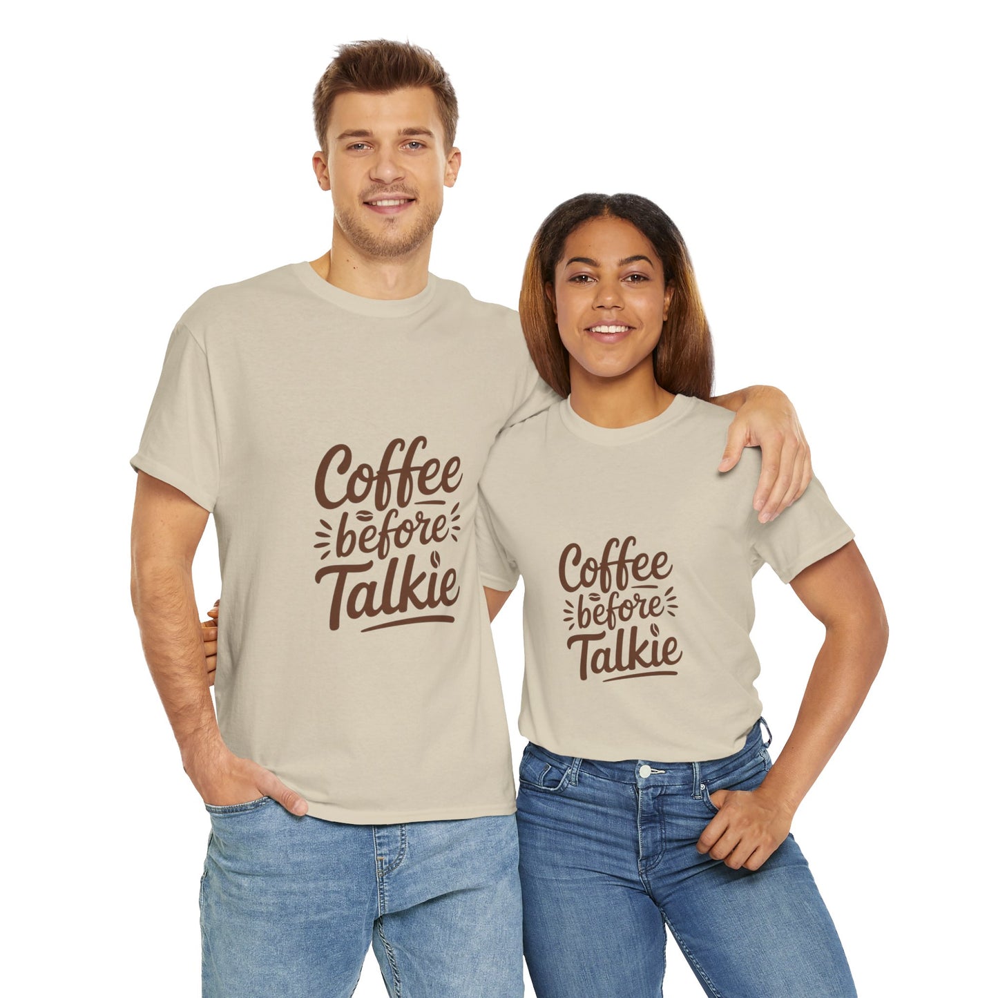 Coffee Before Talkie Unisex Heavy Cotton Tee