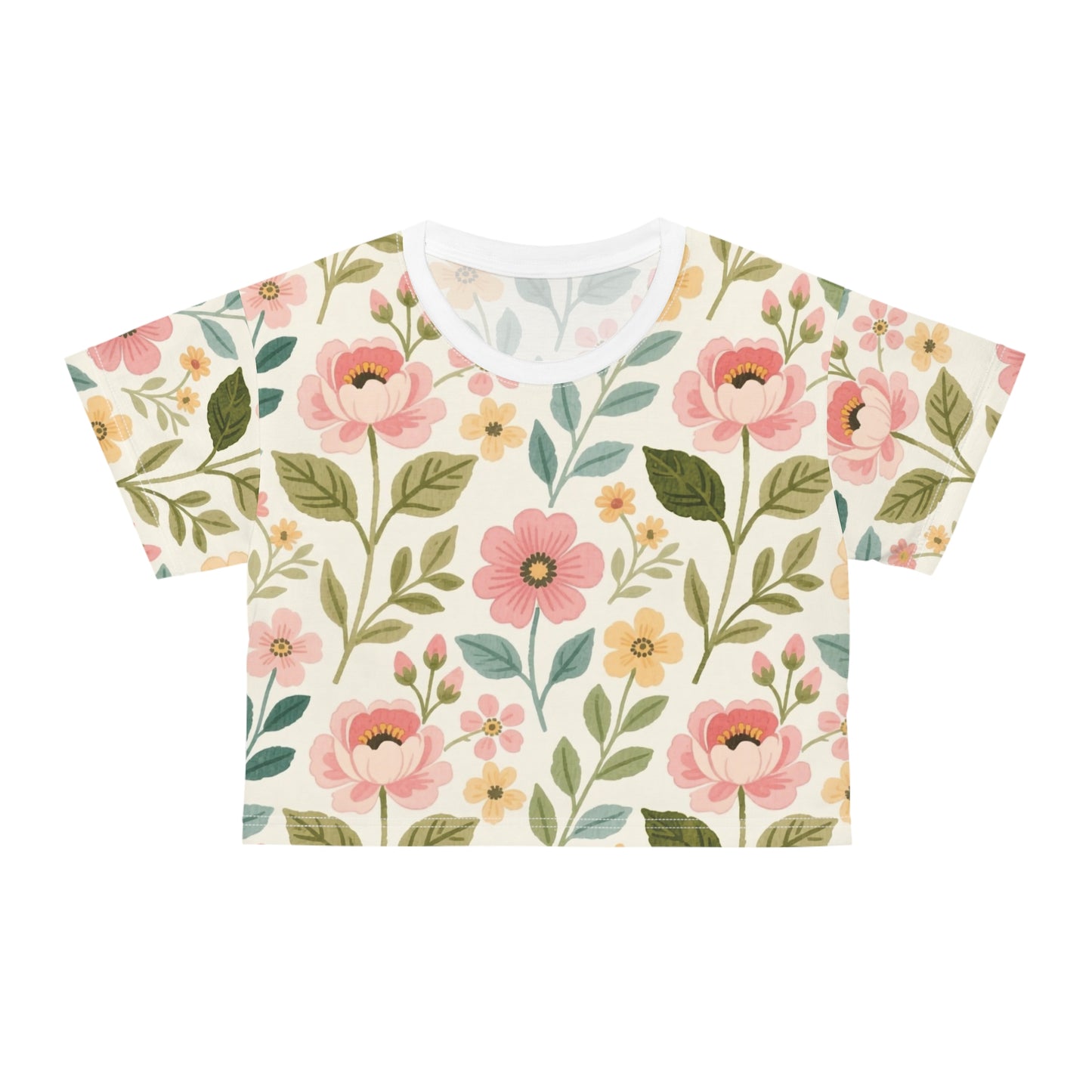 Pattern Design Crop Tee for Women