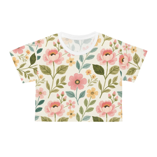 Pattern Design Crop Tee for Women