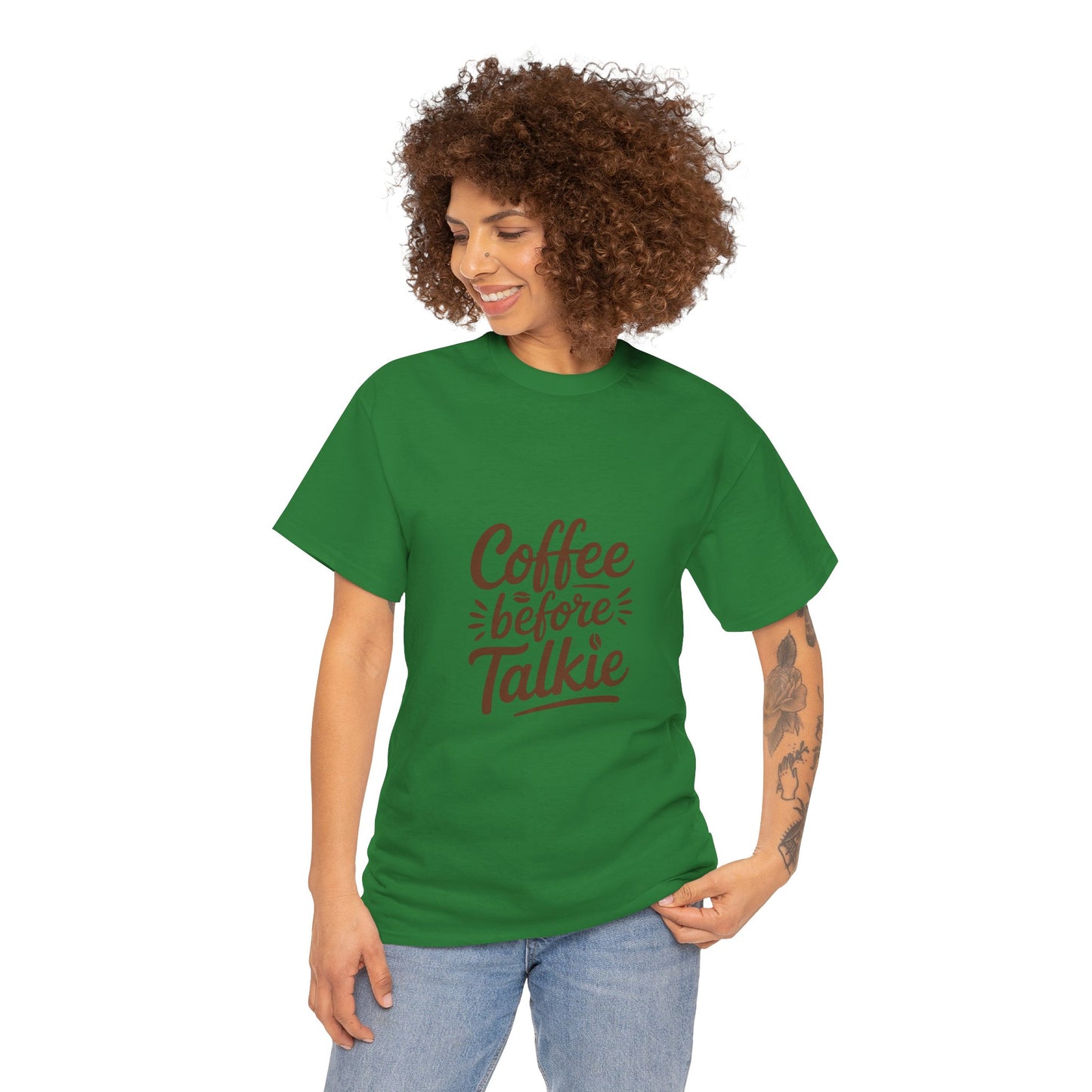 Coffee Before Talkie Unisex Heavy Cotton Tee