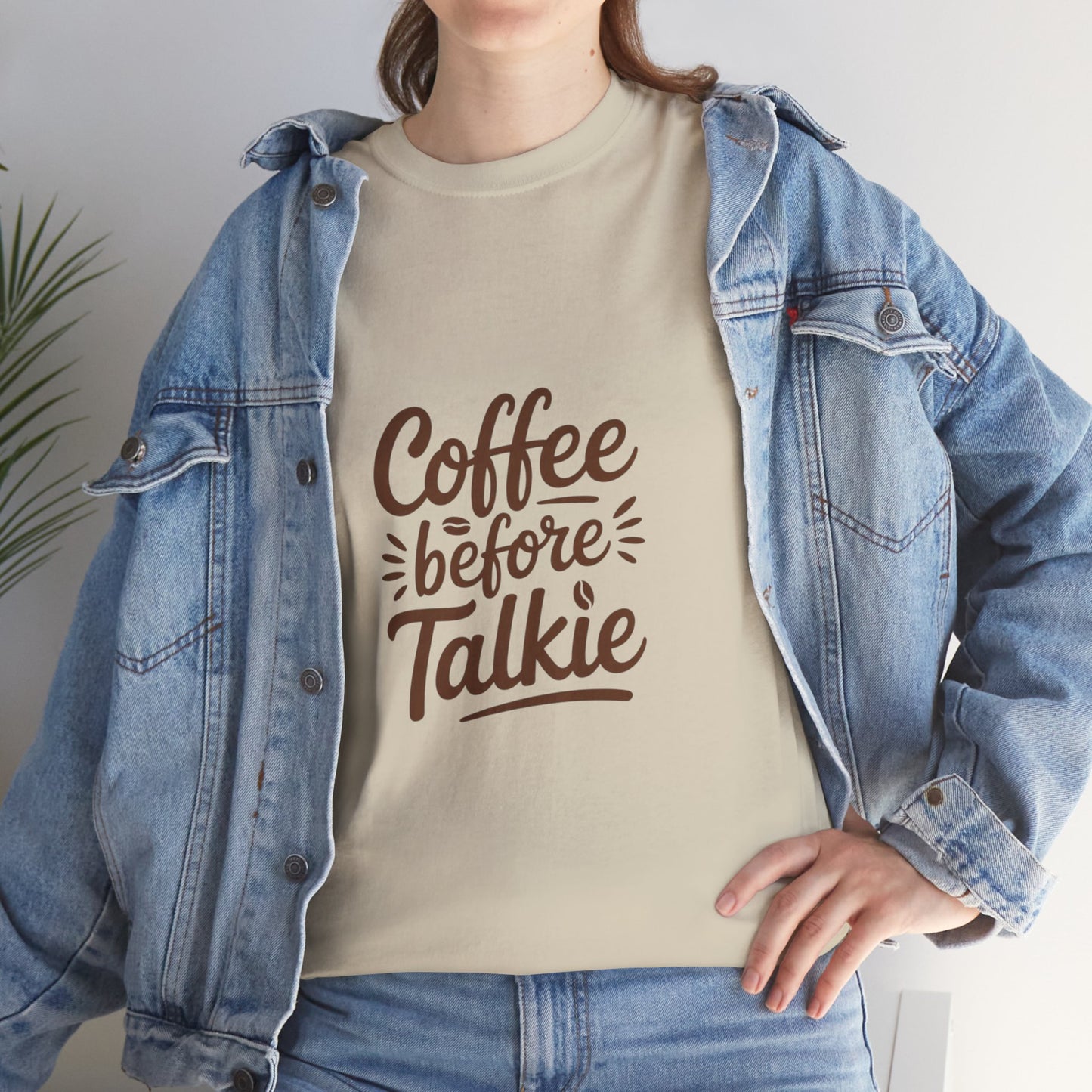 Coffee Before Talkie Unisex Heavy Cotton Tee