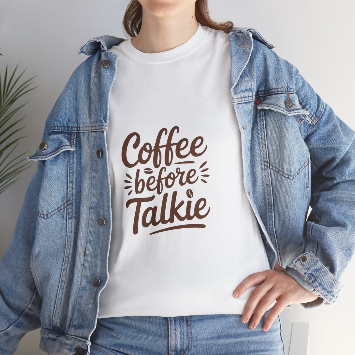 Coffee Before Talkie Unisex Heavy Cotton Tee