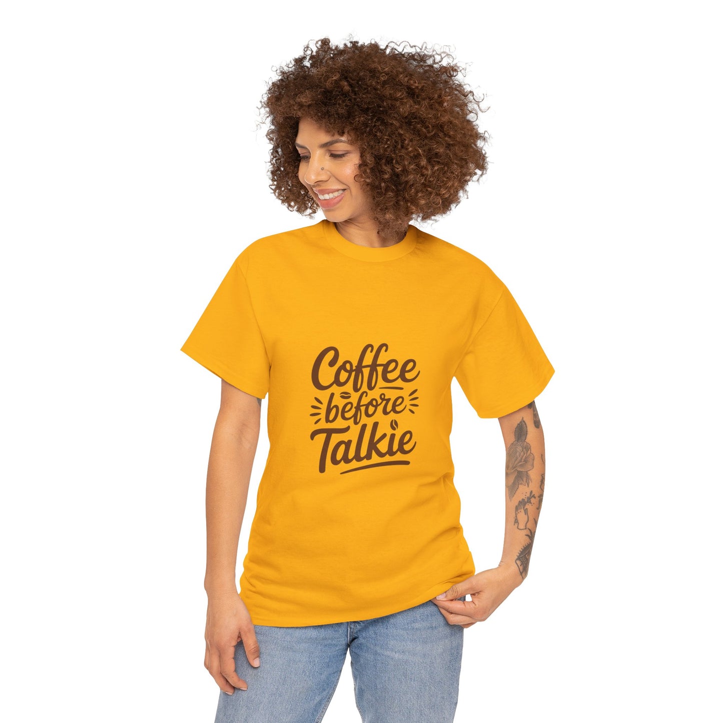 Coffee Before Talkie Unisex Heavy Cotton Tee