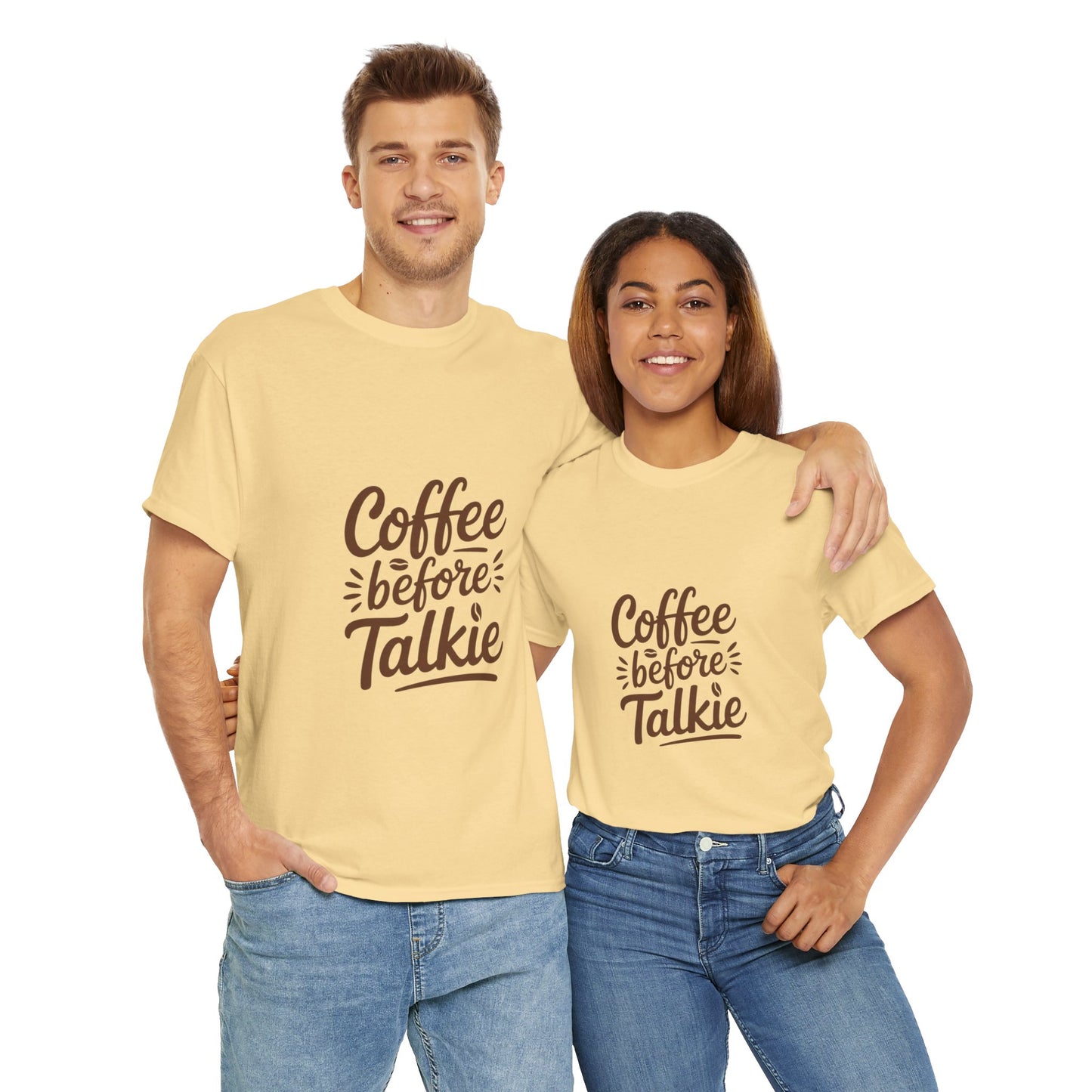 Coffee Before Talkie Unisex Heavy Cotton Tee