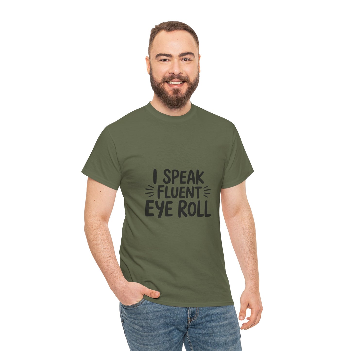 Fluent Eye Roll Tee for Sarcastic Humor Lovers