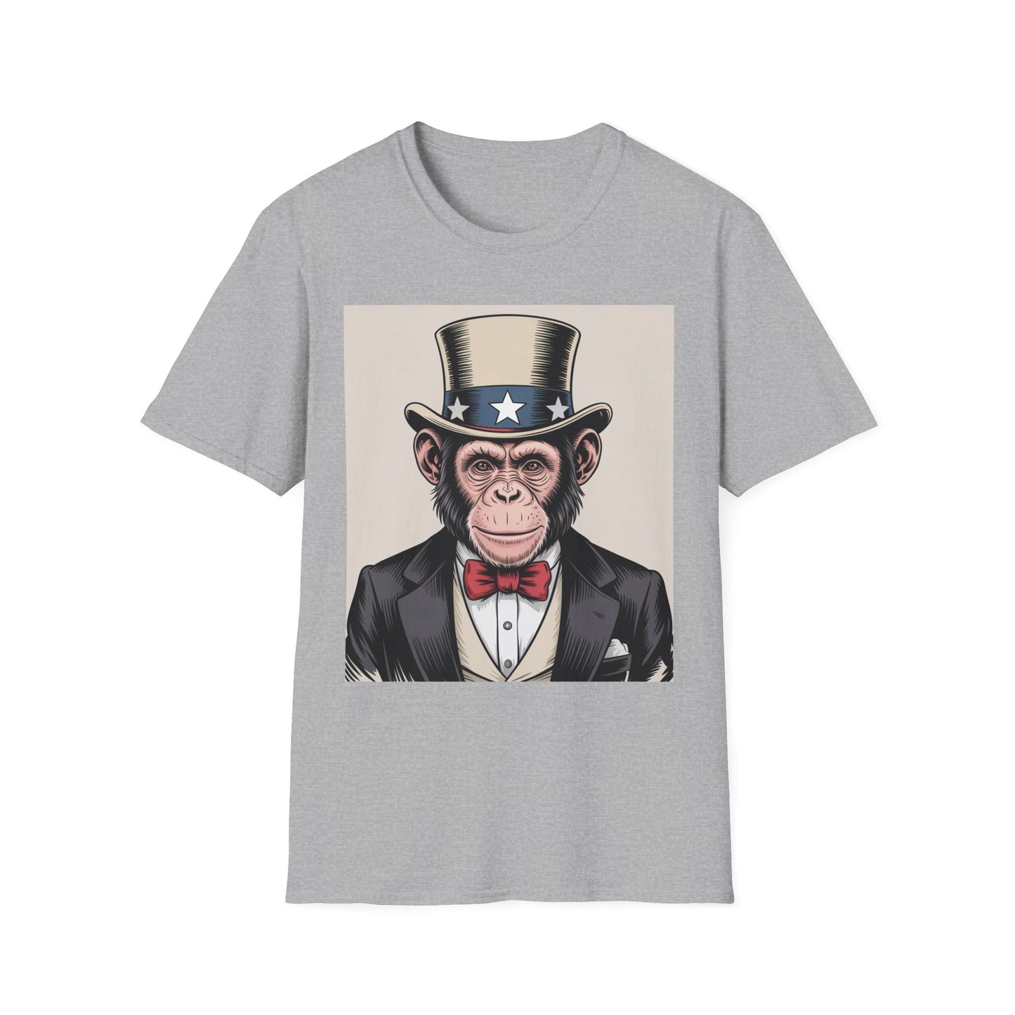Monkey T-Shirt Design - Unisex Softstyle T-Shirt
