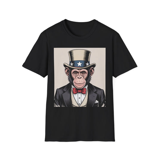 Monkey T-Shirt Design - Unisex Softstyle T-Shirt