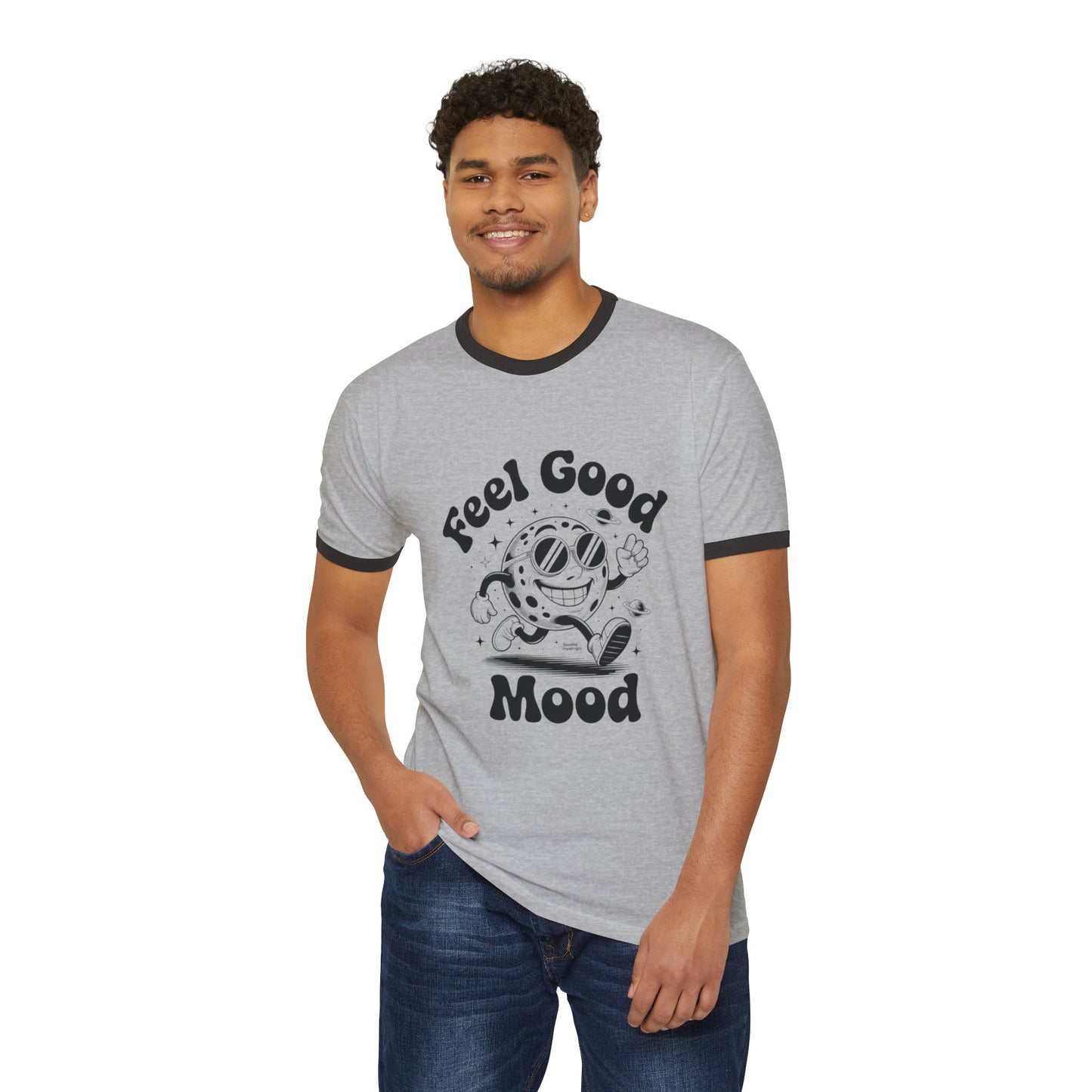 Feel Good Ringer T-Shirt Design